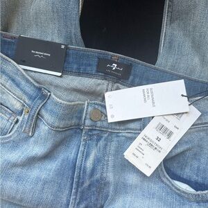 7 For All Mankind High Rise Blue Jeans